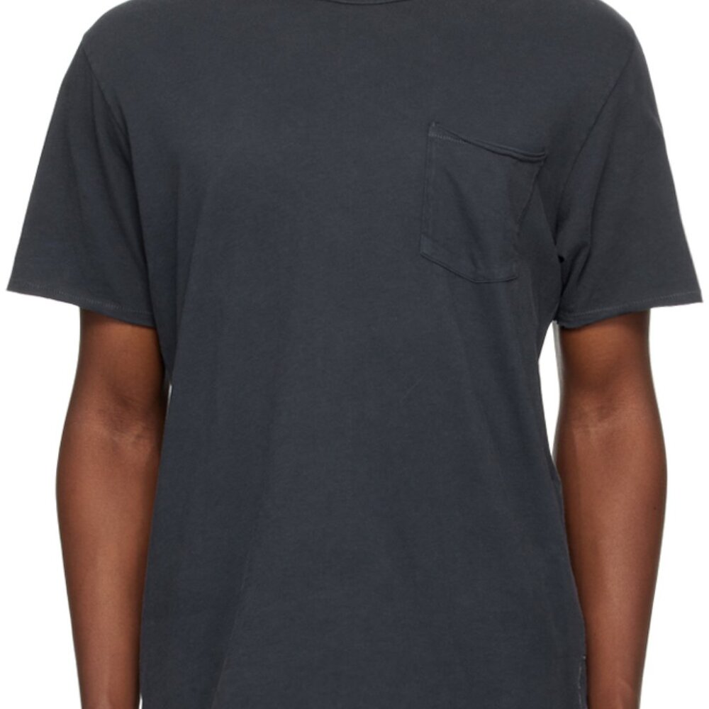 rag & bone Navy Miles Cotton T-Shirt
